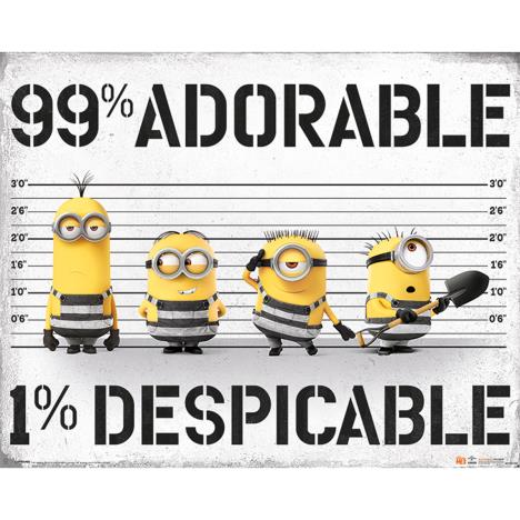 Despicable Me Minions 99% Adorable 1% Despicable Mini Poster £3.49